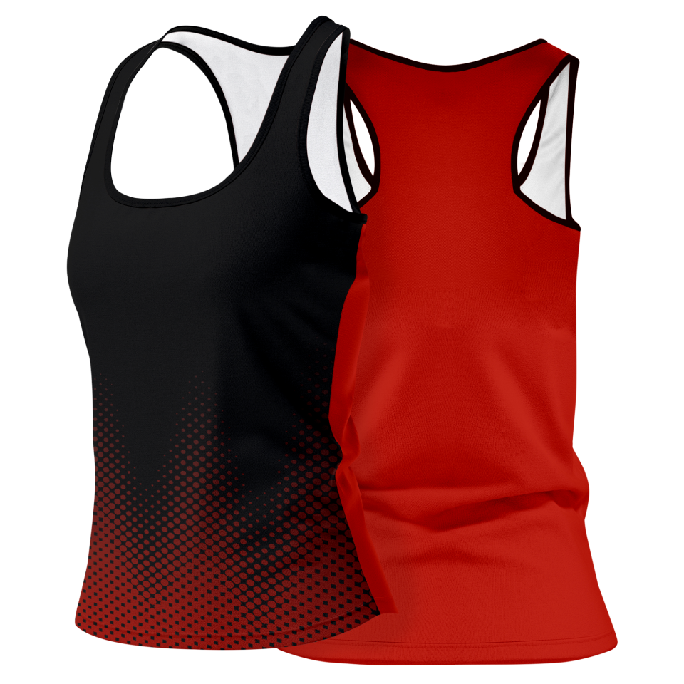 Camiseta pádel mujer tirantes sublimada modelo puntos