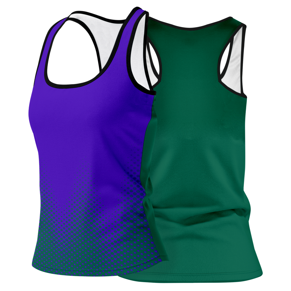 Camiseta pádel mujer tirantes sublimada modelo puntos