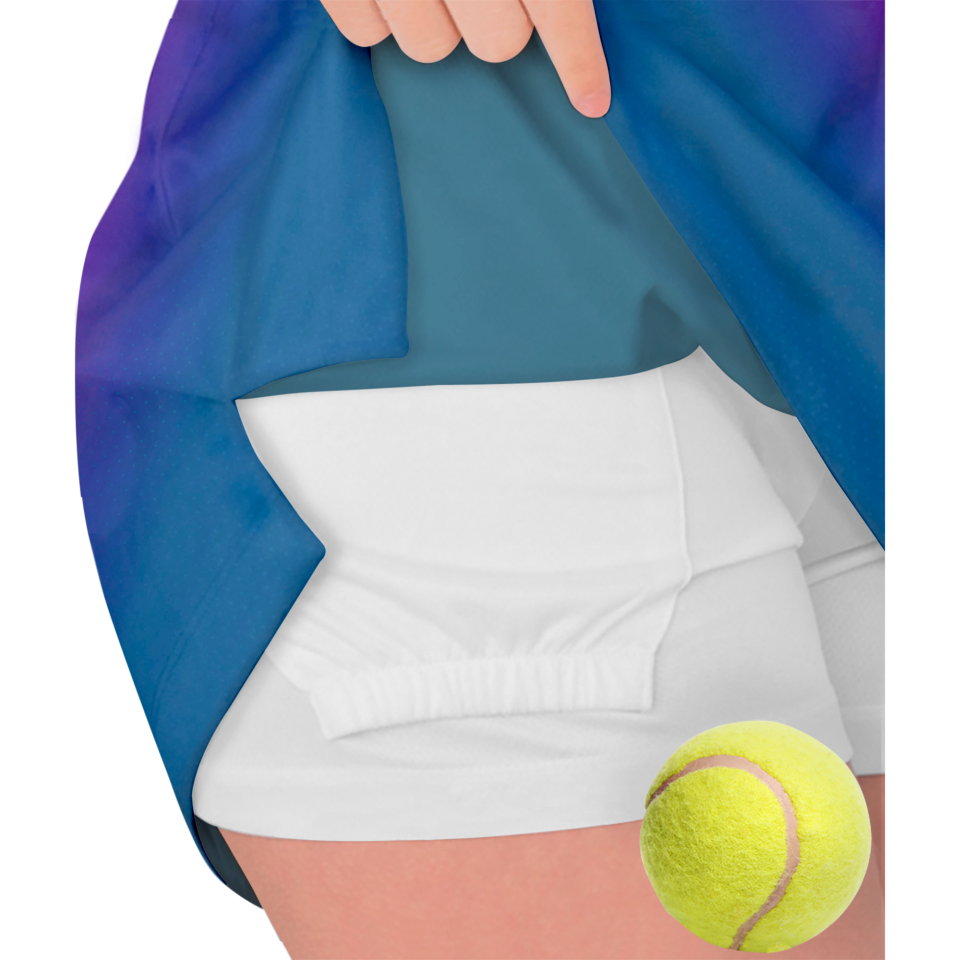 Falda pantalón pádel sublimada modelo degradado