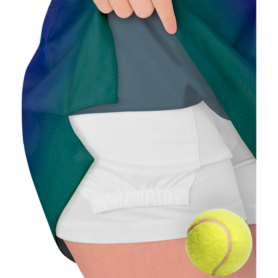 Falda pantalón pádel sublimada modelo degradado