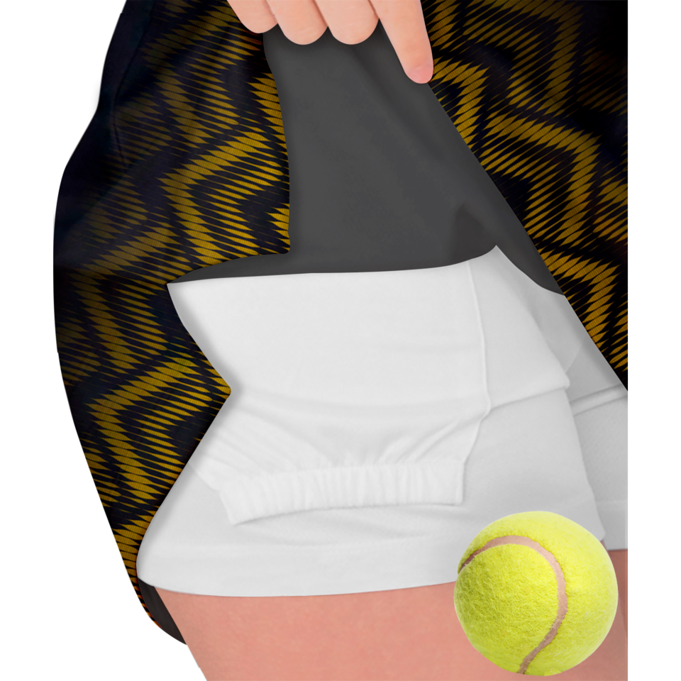 Falda pantalón pádel sublimada modelo geométrico