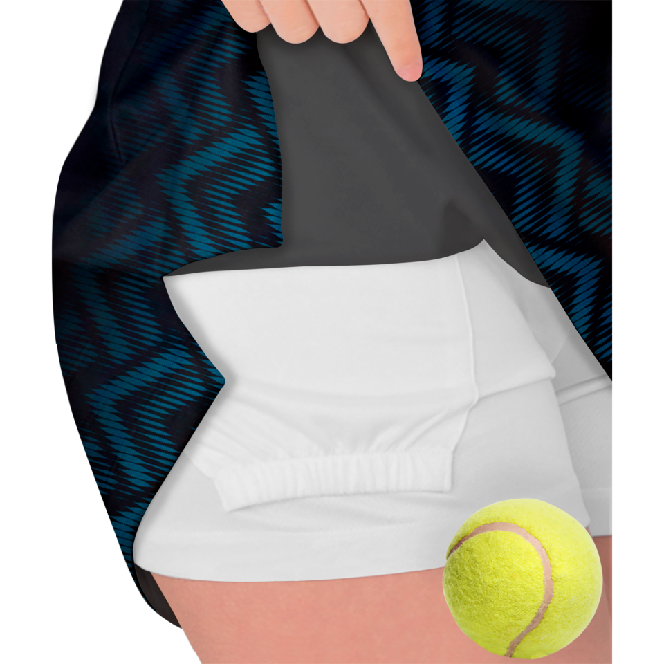 Falda pantalón pádel sublimada modelo geométrico