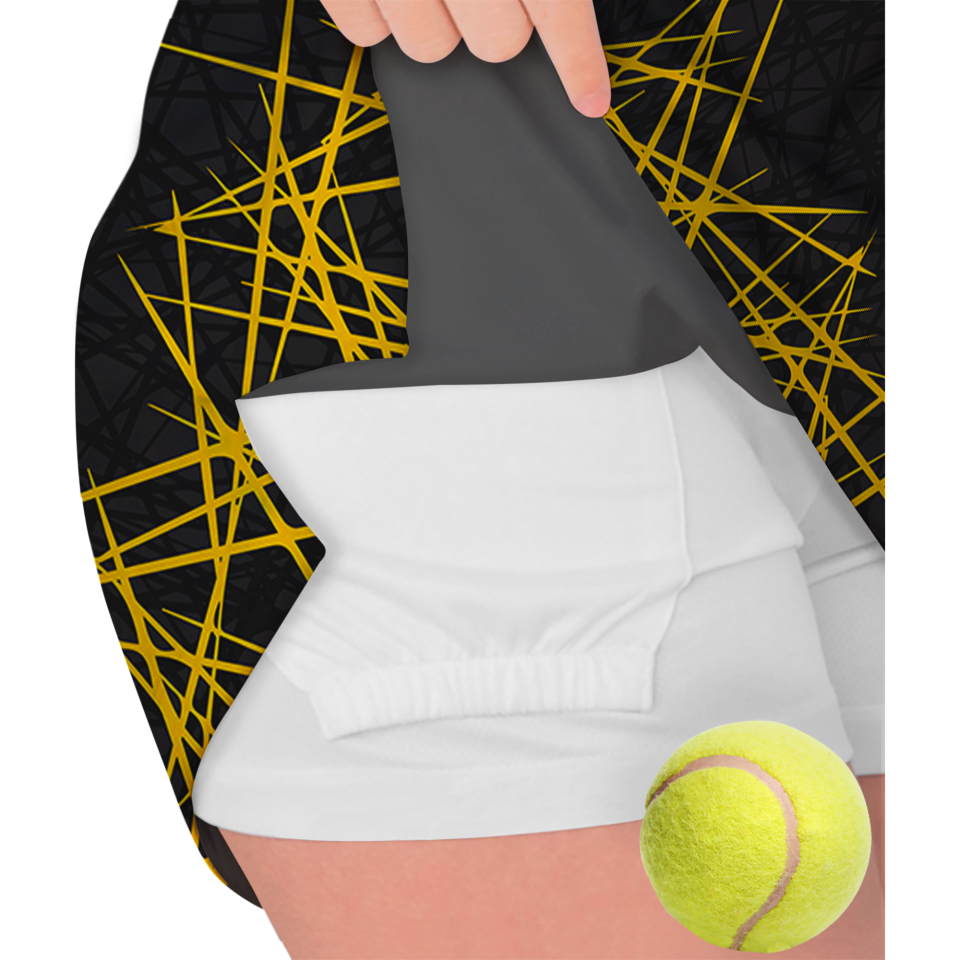 Falda pantalón pádel sublimada modelo líneas