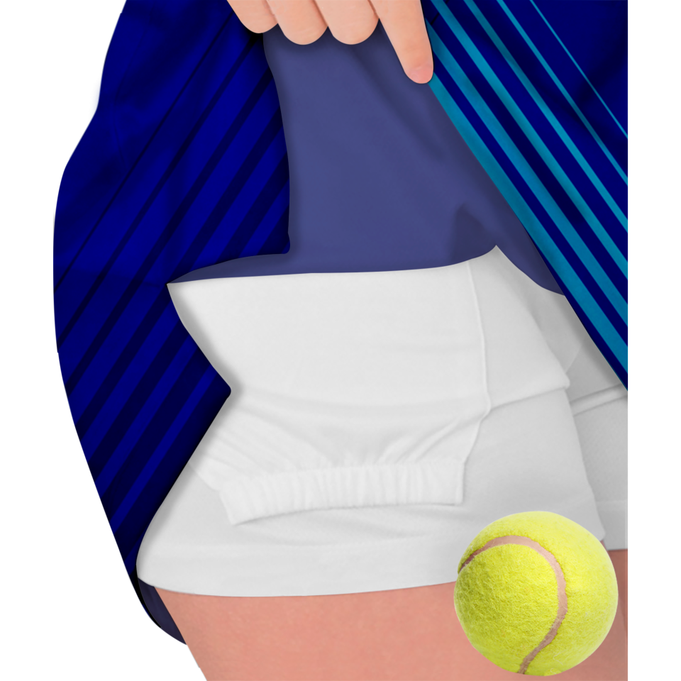 Falda pantalón pádel sublimada modelo rayas