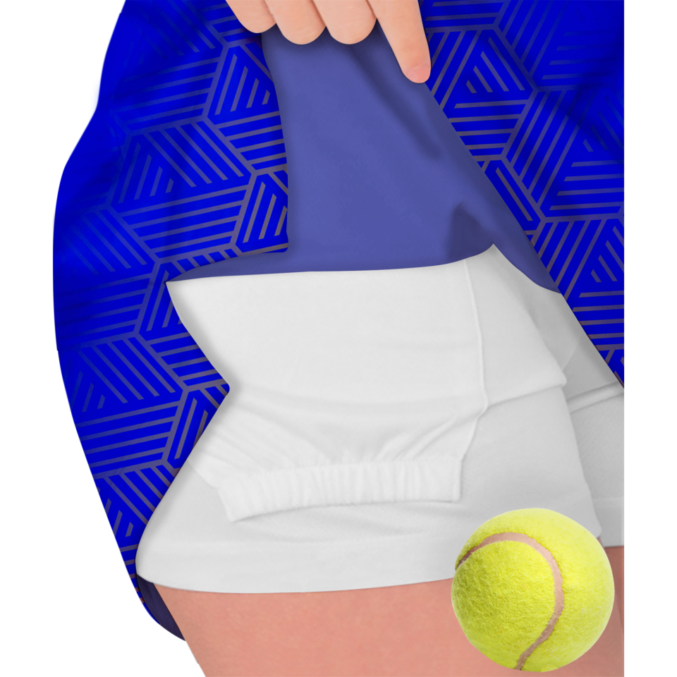 Falda pantalón pádel sublimada modelo hexágono