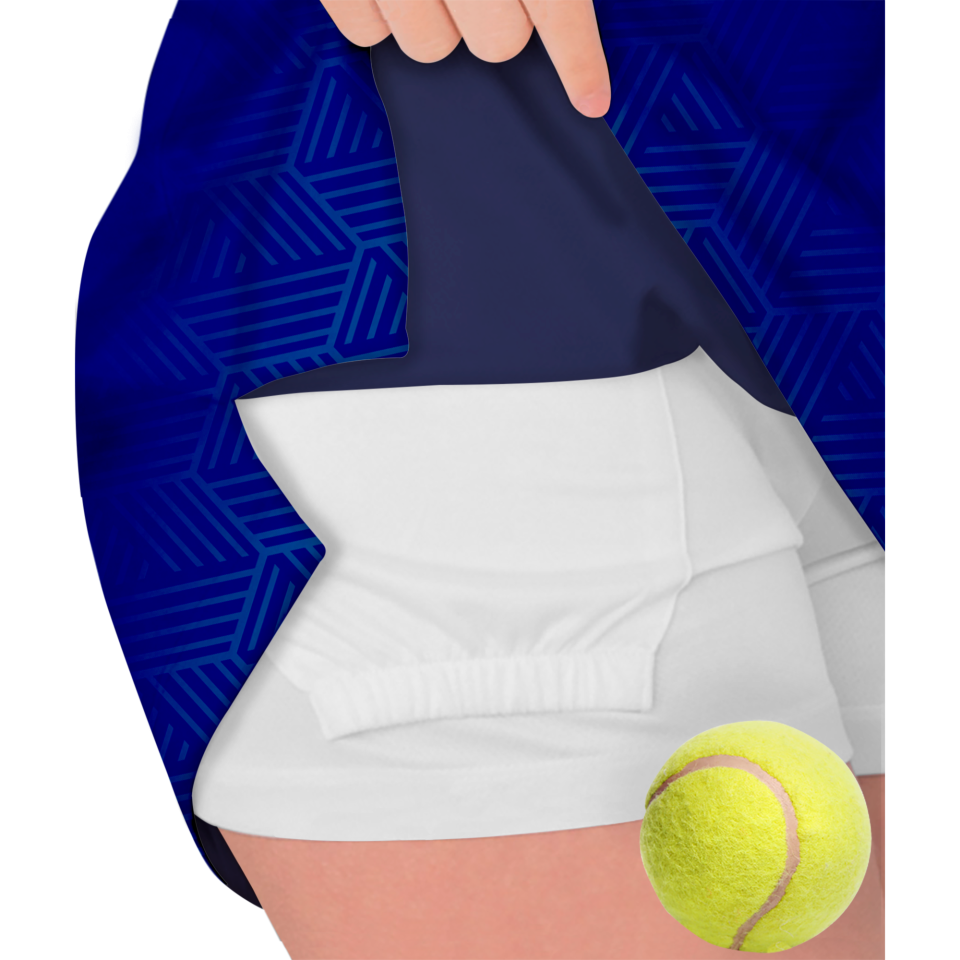 Falda pantalón pádel sublimada modelo hexágono