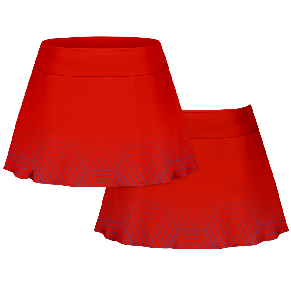 Falda pantalón pádel sublimada modelo hexágono