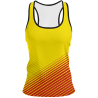 Camiseta pádel mujer tirantes sublimada modelo rayas