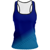Camiseta pádel mujer tirantes sublimada modelo rayas