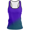 Camiseta pádel mujer tirantes sublimada modelo rayas