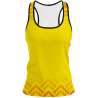 Camiseta pádel mujer tirantes sublimada modelo geométrico