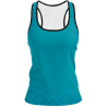 Camiseta pádel mujer tirantes sublimada modelo geométrico