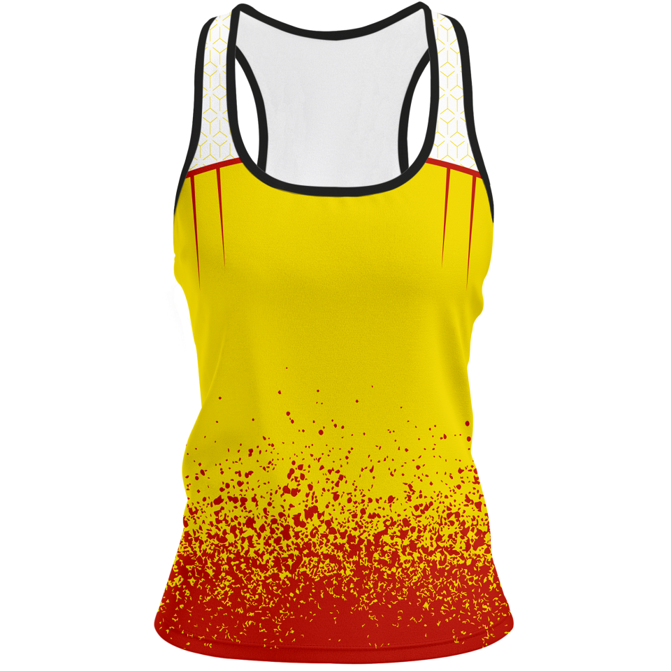 Camiseta pádel mujer tirantes sublimada modelo corte