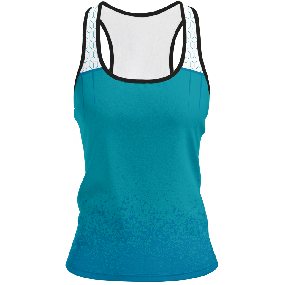 Camiseta pádel mujer tirantes sublimada modelo corte