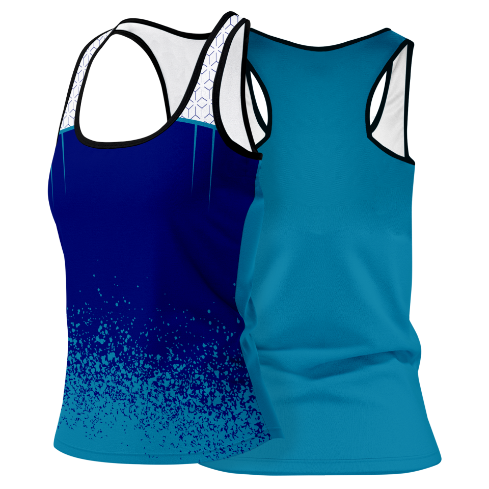 Camiseta pádel mujer tirantes sublimada modelo corte