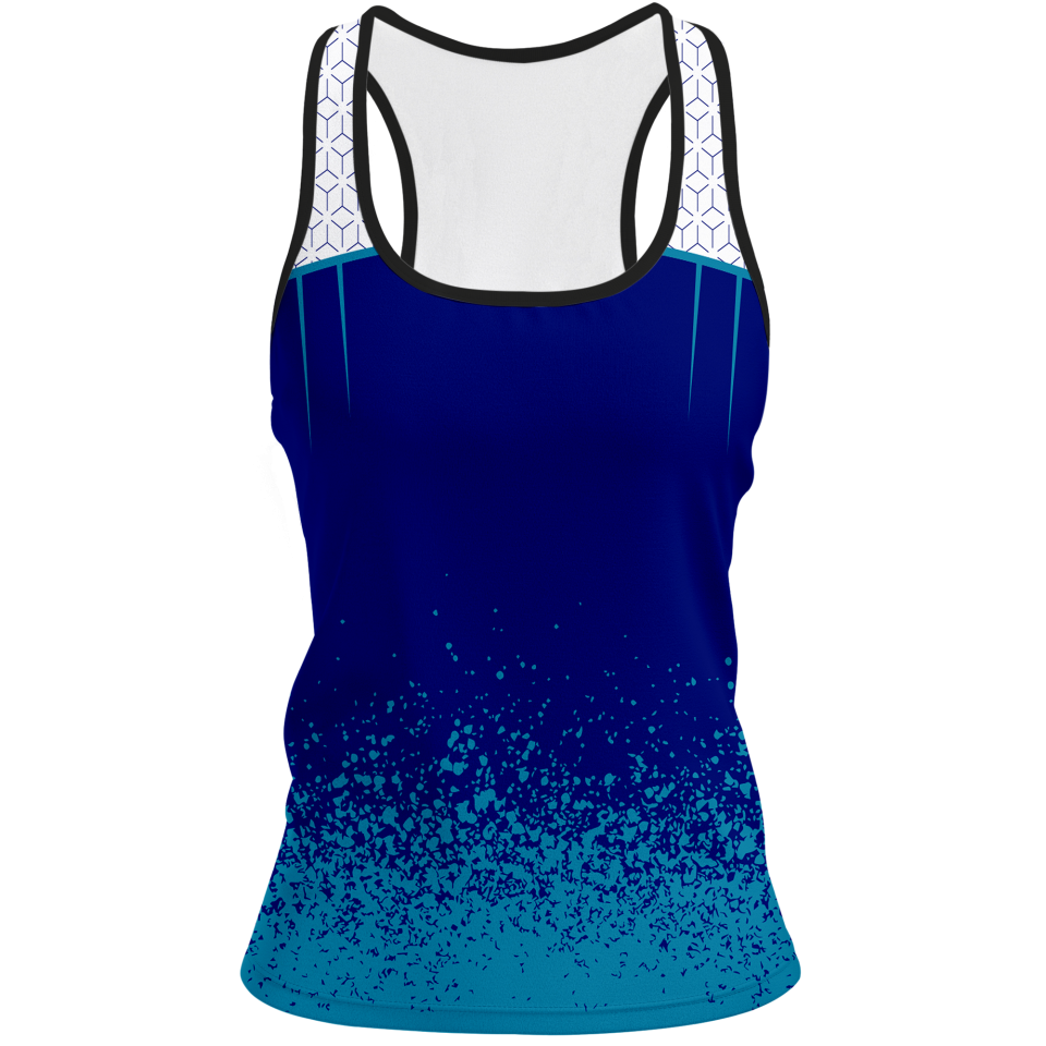 Camiseta pádel mujer tirantes sublimada modelo corte