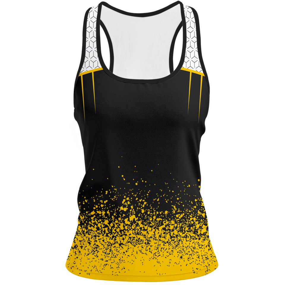 Camiseta pádel mujer tirantes sublimada modelo corte