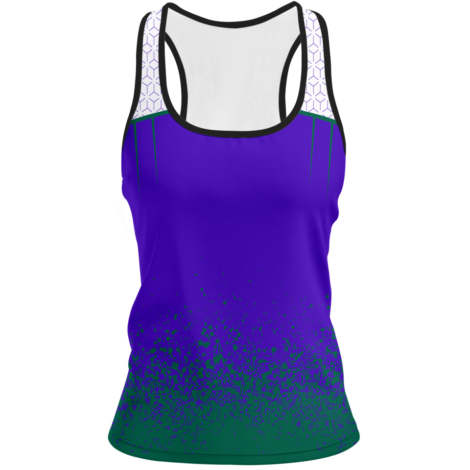 Camiseta pádel mujer tirantes sublimada modelo corte