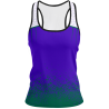 Camiseta pádel mujer tirantes sublimada modelo corte