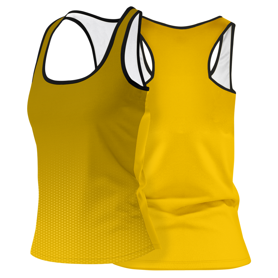 Camiseta pádel mujer tirantes sublimada modelo degradado