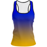 Camiseta pádel mujer tirantes sublimada modelo degradado