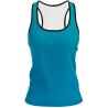 Camiseta pádel mujer tirantes sublimada modelo degradado