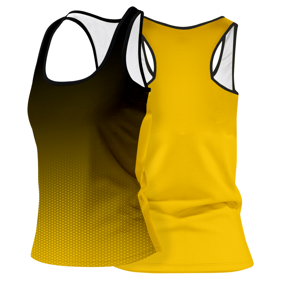 Camiseta pádel mujer tirantes sublimada modelo degradado