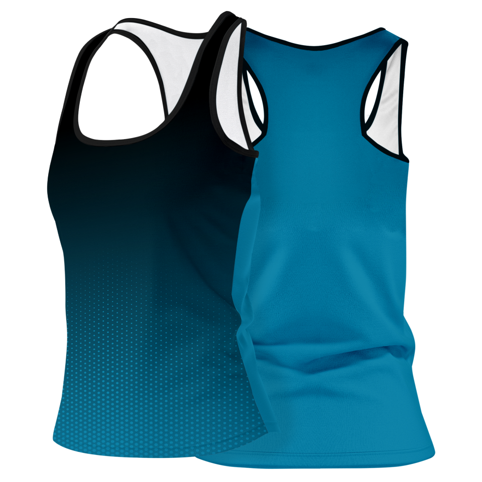 Camiseta pádel mujer tirantes sublimada modelo degradado