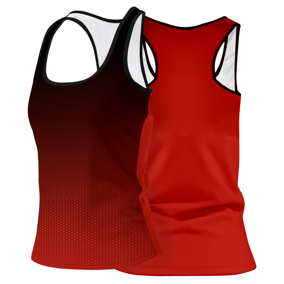 Camiseta pádel mujer tirantes sublimada modelo degradado