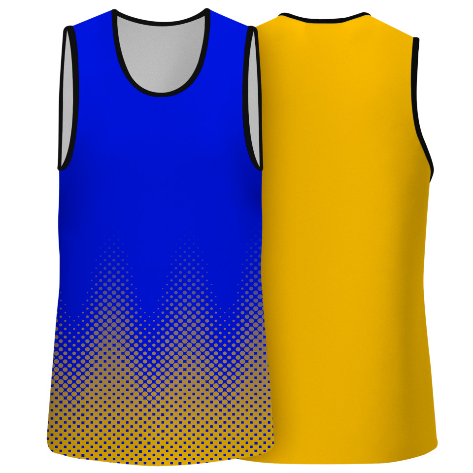 Camiseta pádel sin mangas sublimada modelo puntos