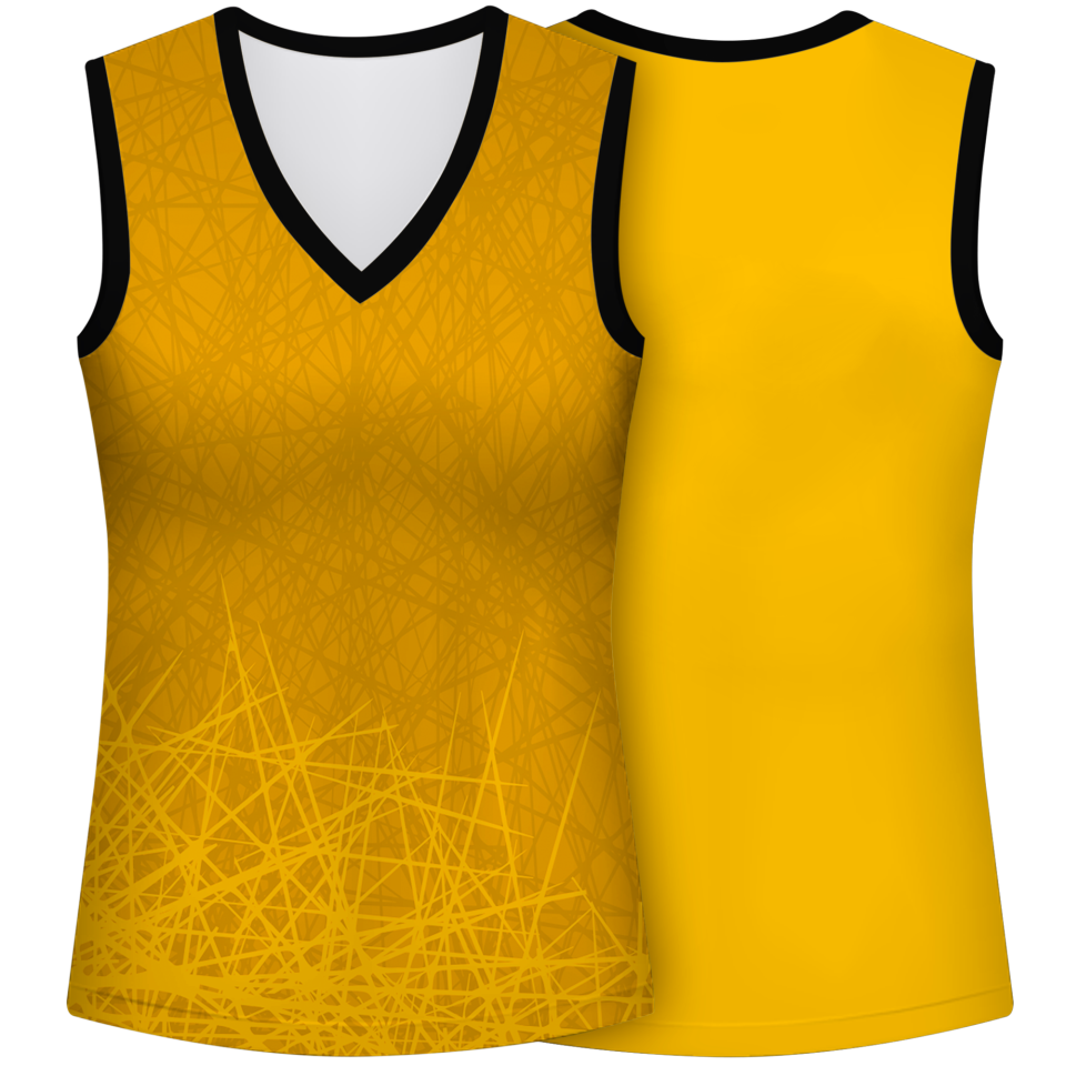 Camiseta pádel mujer sin mangas sublimada modelo líneas