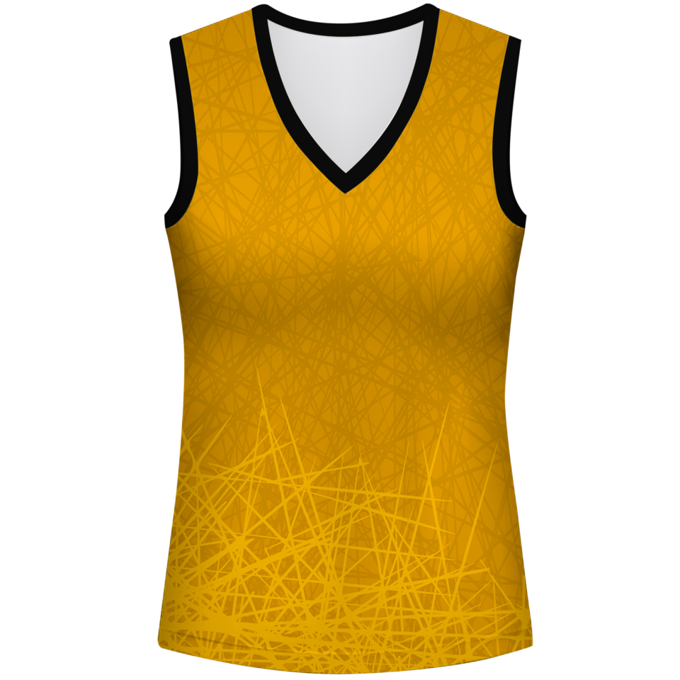 Camiseta pádel mujer sin mangas sublimada modelo líneas