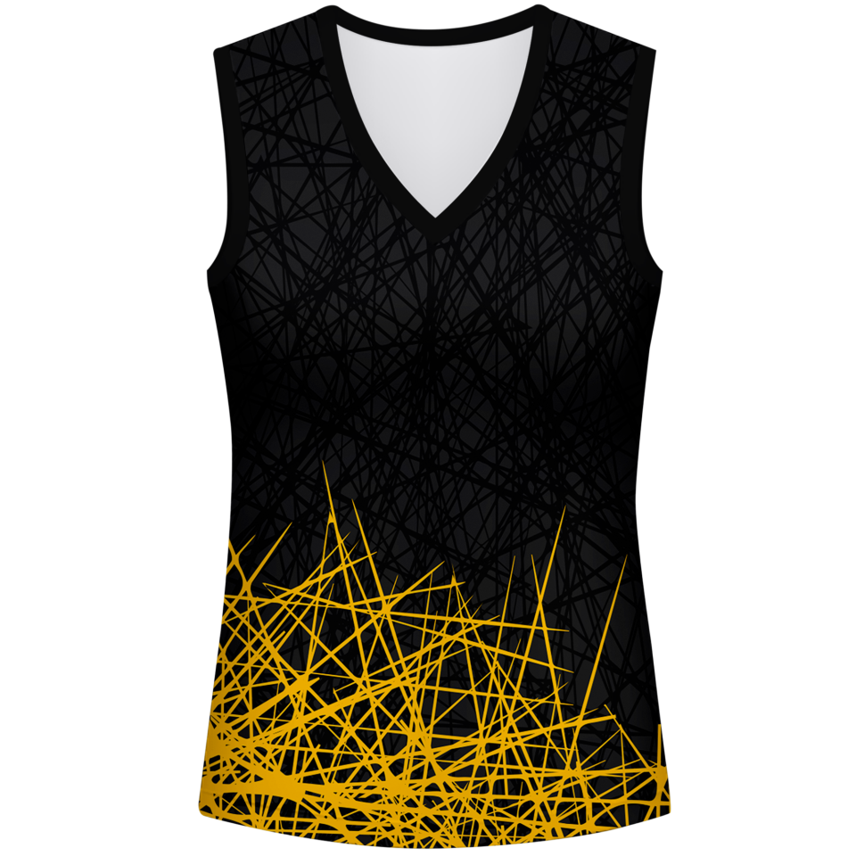 Camiseta pádel mujer sin mangas sublimada modelo líneas