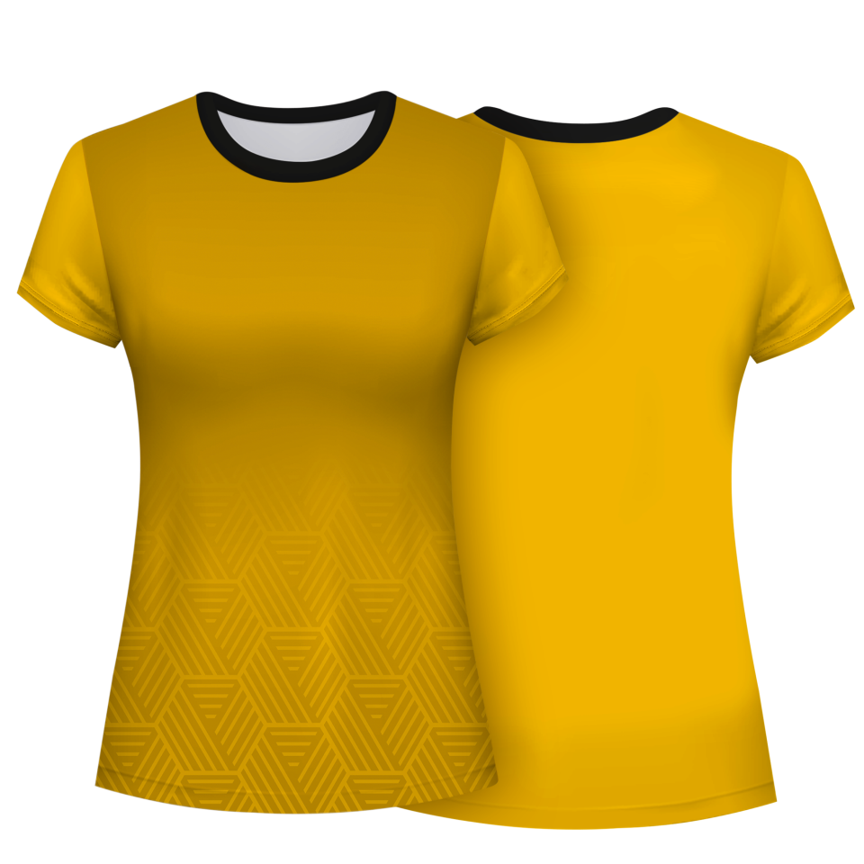 Camiseta pádel mujer manga corta sublimada modelo hexágono