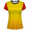 Camiseta pádel mujer manga corta sublimada modelo hexágono