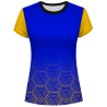 Camiseta pádel mujer manga corta sublimada modelo hexágono