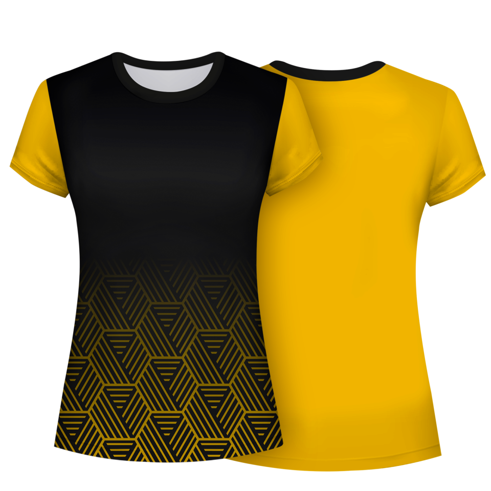 Camiseta pádel mujer manga corta sublimada modelo hexágono
