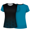 Camiseta pádel mujer manga corta sublimada modelo hexágono
