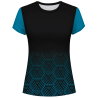 Camiseta pádel mujer manga corta sublimada modelo hexágono