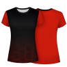 Camiseta pádel mujer manga corta sublimada modelo hexágono