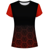 Camiseta pádel mujer manga corta sublimada modelo hexágono