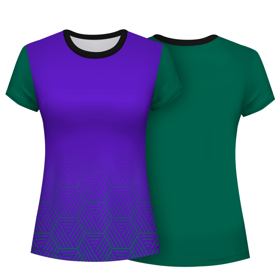 Camiseta pádel mujer manga corta sublimada modelo hexágono