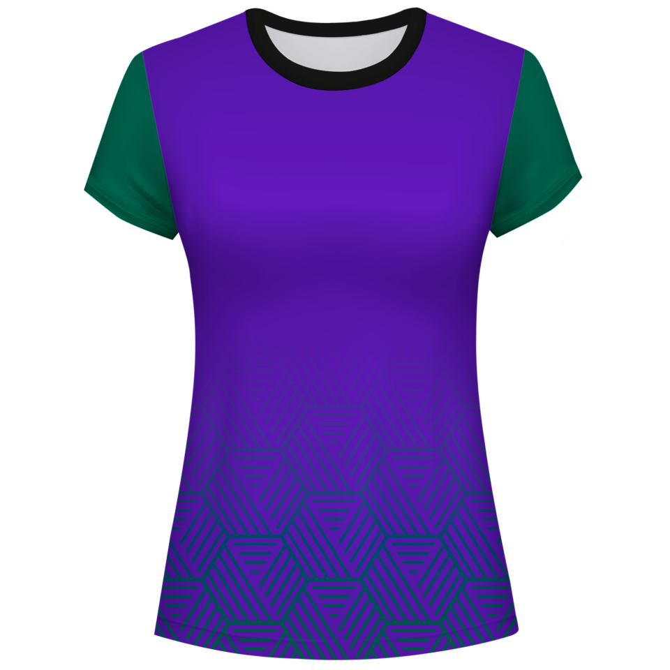 Camiseta pádel mujer manga corta sublimada modelo hexágono
