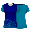 Camiseta pádel mujer manga corta  sublimada modelo líneas