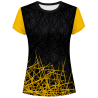 Camiseta pádel mujer manga corta  sublimada modelo líneas