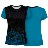 Camiseta pádel mujer manga corta  sublimada modelo líneas
