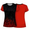 Camiseta pádel mujer manga corta  sublimada modelo líneas