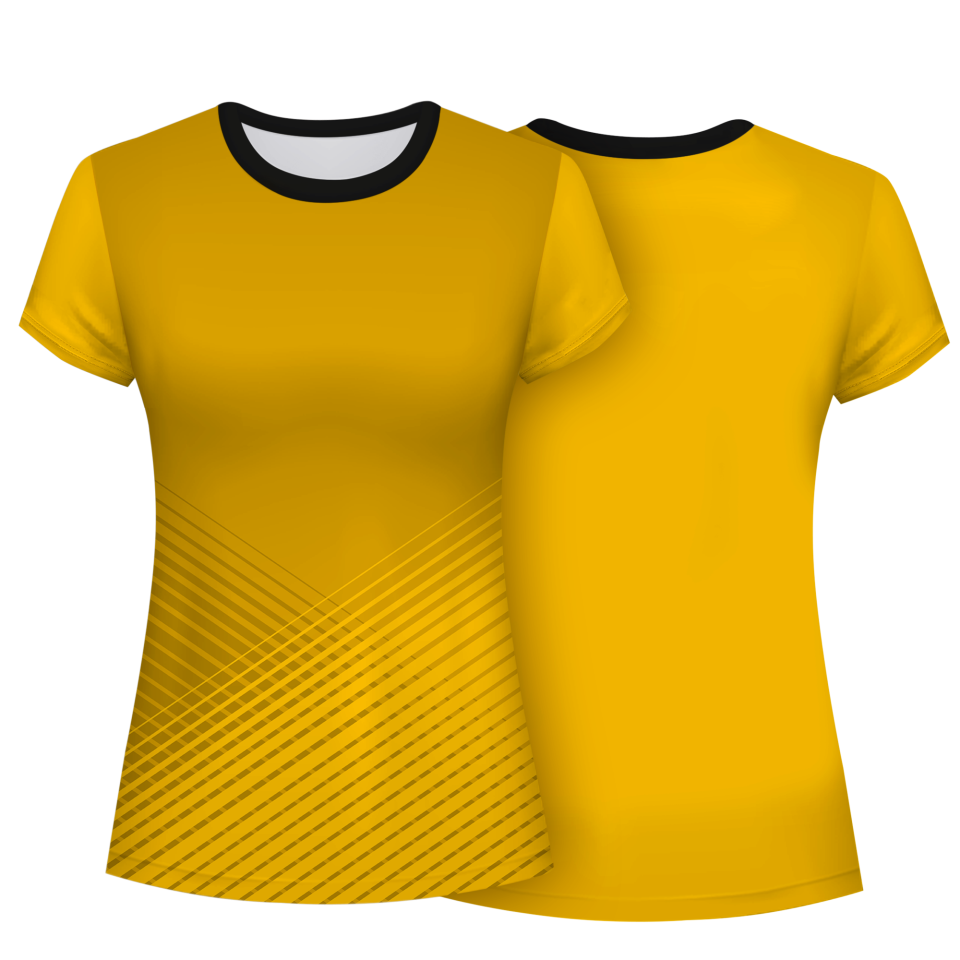 Camiseta pádel mujer manga corta sublimada modelo rayas