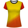 Camiseta pádel mujer manga corta sublimada modelo rayas