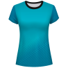 Camiseta pádel mujer manga corta sublimada modelo rayas
